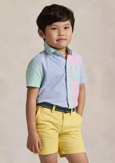 Boys 2-7 Striped Cotton Seersucker Fun Shirt