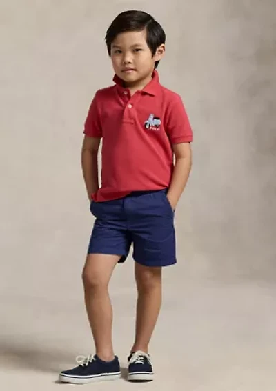 Boys - Scooter-Embroidered Cotton Polo Shirt