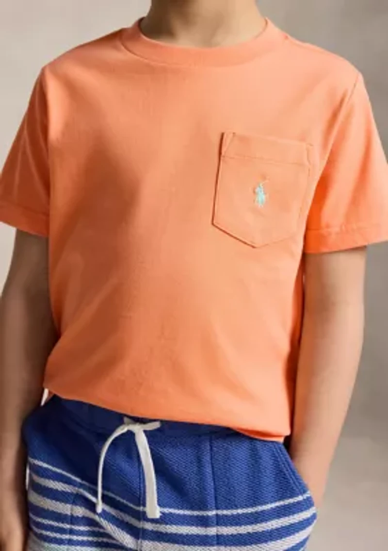 Boys 2-7 Cotton Jersey Pocket T-Shirt