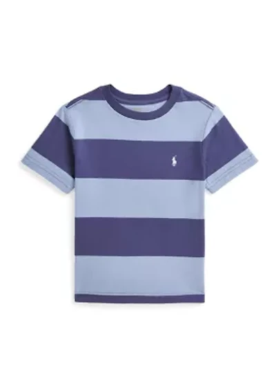 Boys - Striped Cotton Jersey T-Shirt