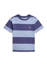 Boys - Striped Cotton Jersey T-Shirt