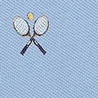 Boys 2-7 Tennis-Print Cotton Mesh Polo Shirt