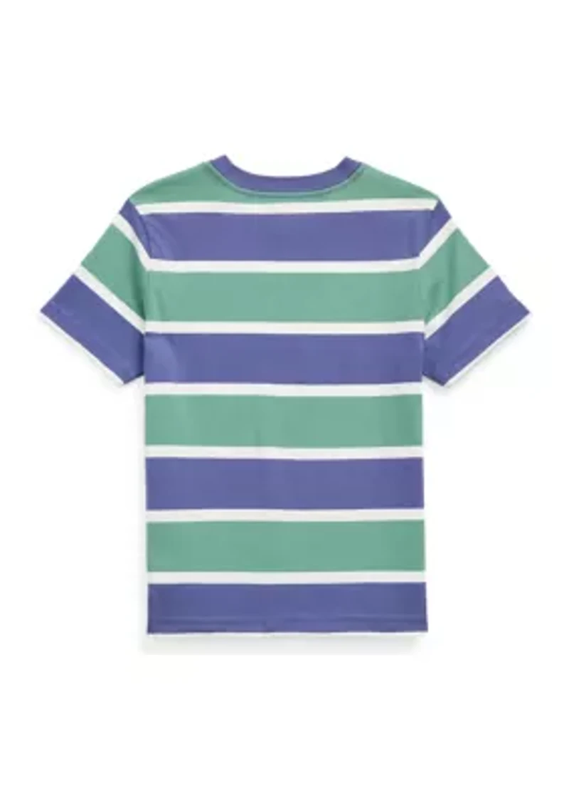 Boys - Polo Bear Striped Cotton Jersey T-Shirt