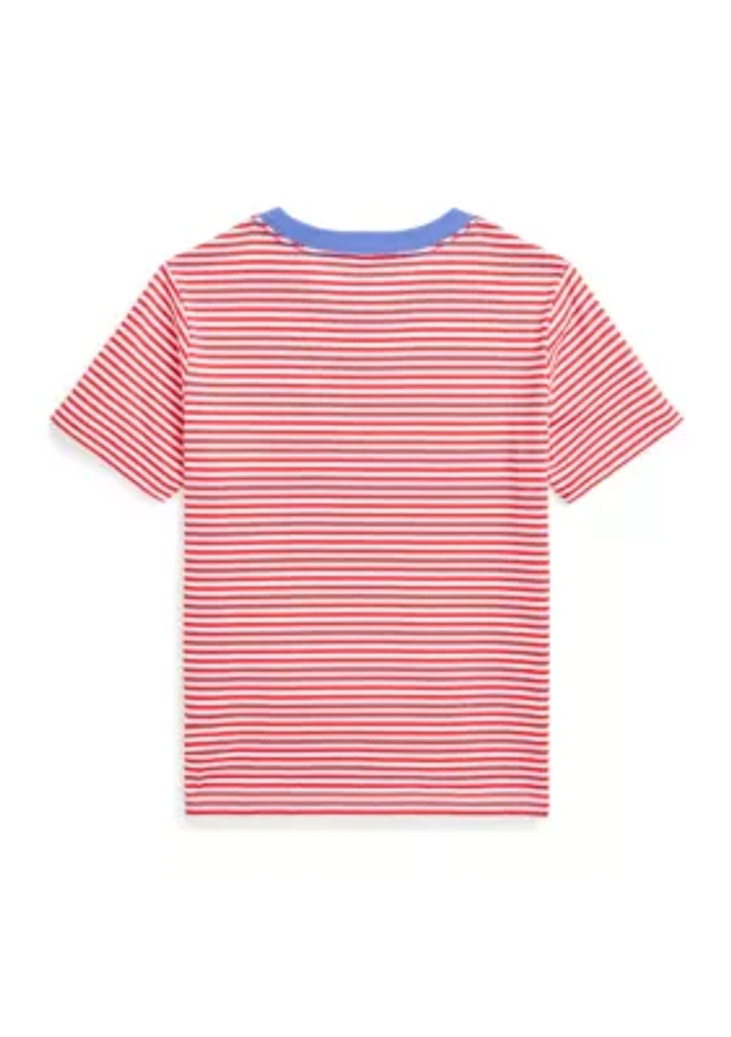 Boys 4-7 Striped Jersey Pocket Tee