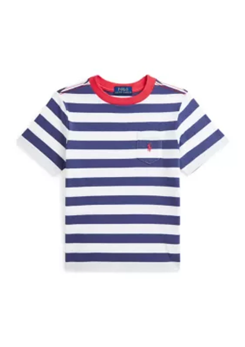 Boys 2-7 Striped Cotton Jersey Pocket Tee