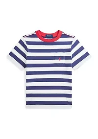 Boys 2-7 Striped Cotton Jersey Pocket Tee