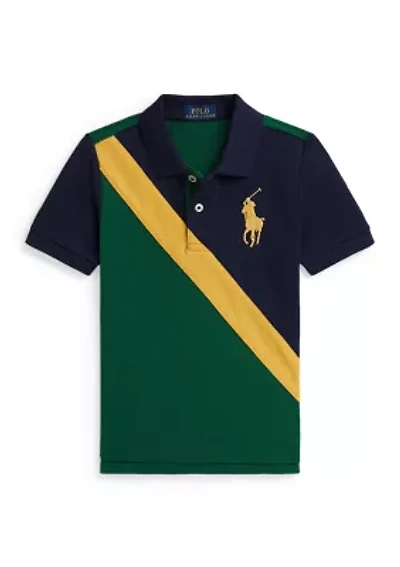 Big Pony Cotton Mesh Polo Shirt