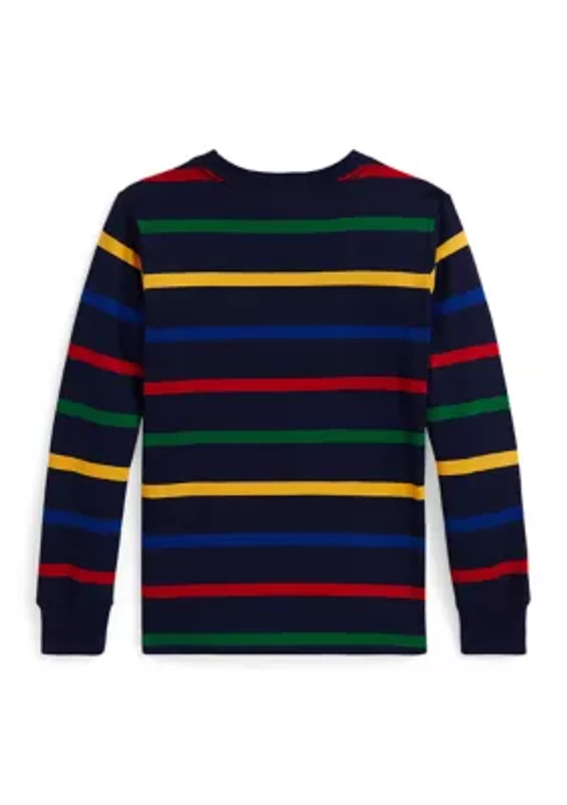 Boys 2-7 Striped Cotton Long Sleeve T-Shirt