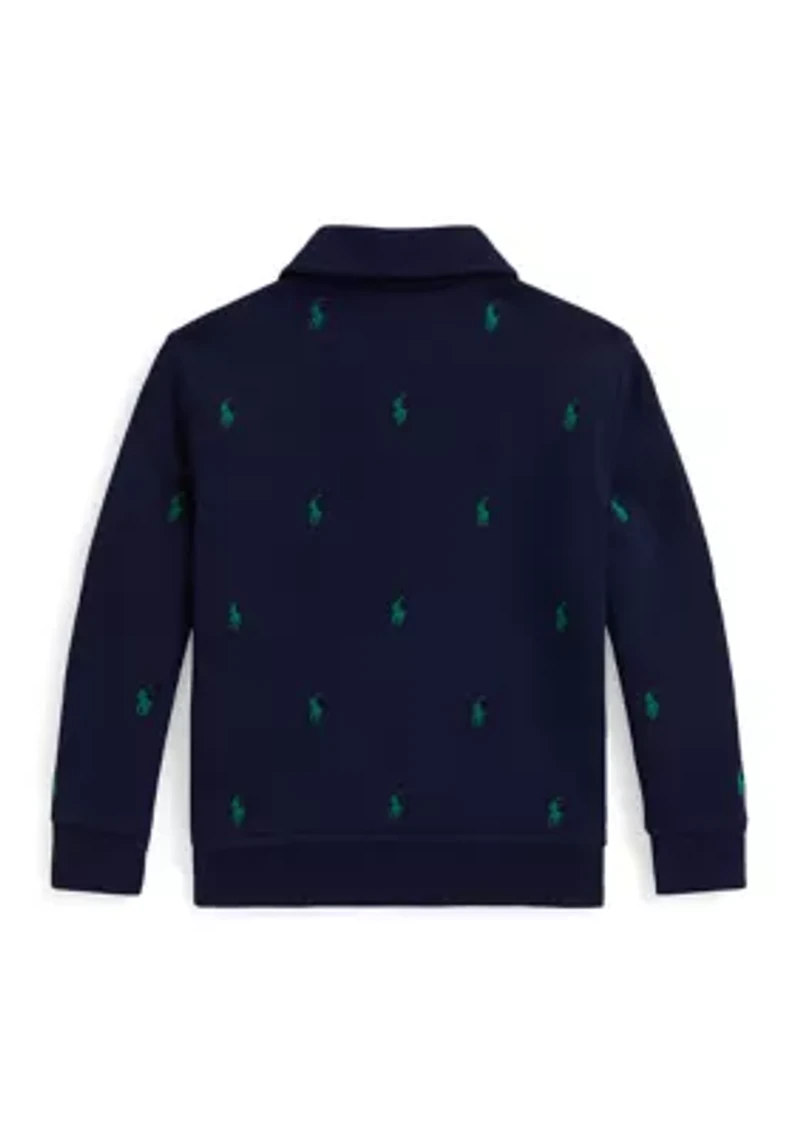 Boys - Polo Pony Fleece Collared Sweatshirt
