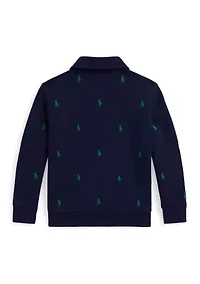 Boys - Polo Pony Fleece Collared Sweatshirt
