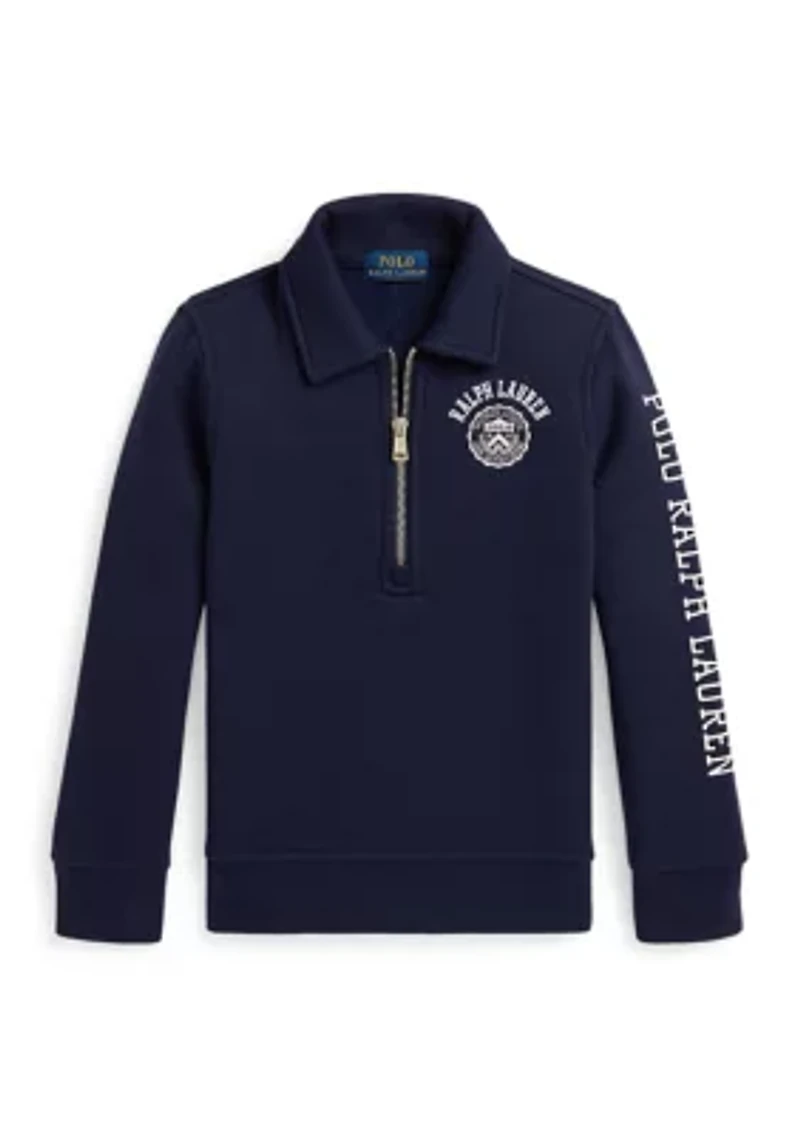 Boys 2-7 Logo Fleece Collared Sweatshirt