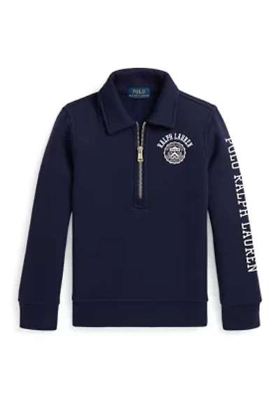 Boys 2-7 Logo Fleece Collared Sweatshirt