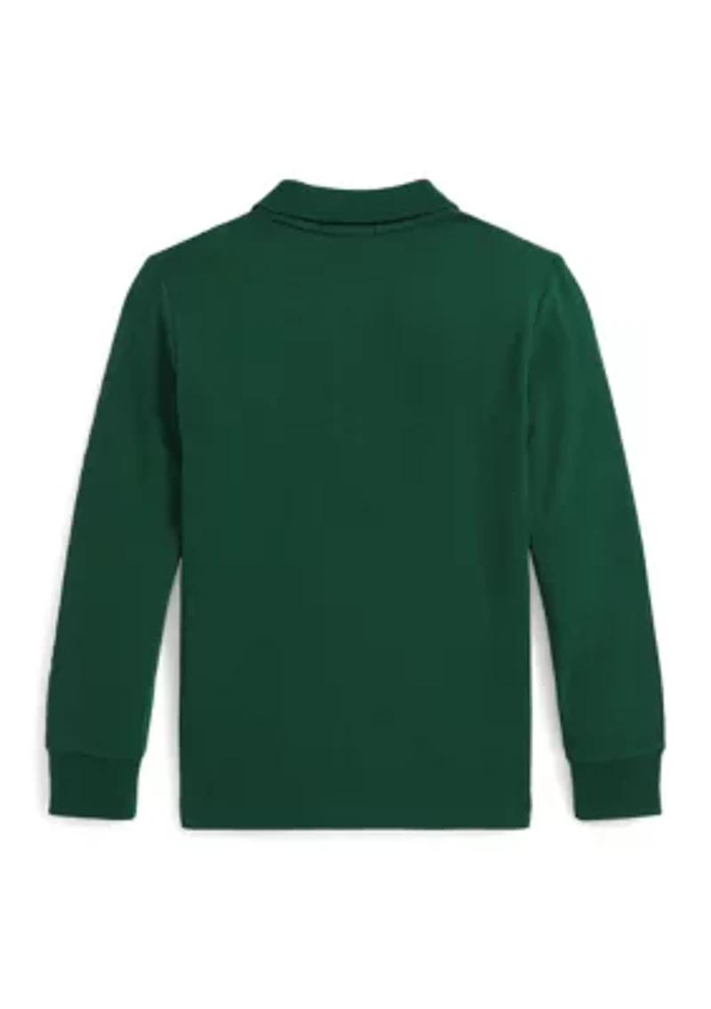 Boys 2-7 Logo Cotton Mesh Polo Shirt