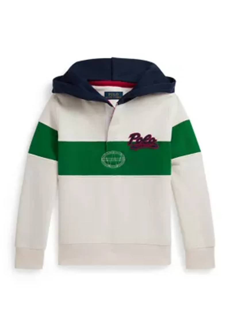 Boys 2-7 Logo Fleece Rugby Hoodie