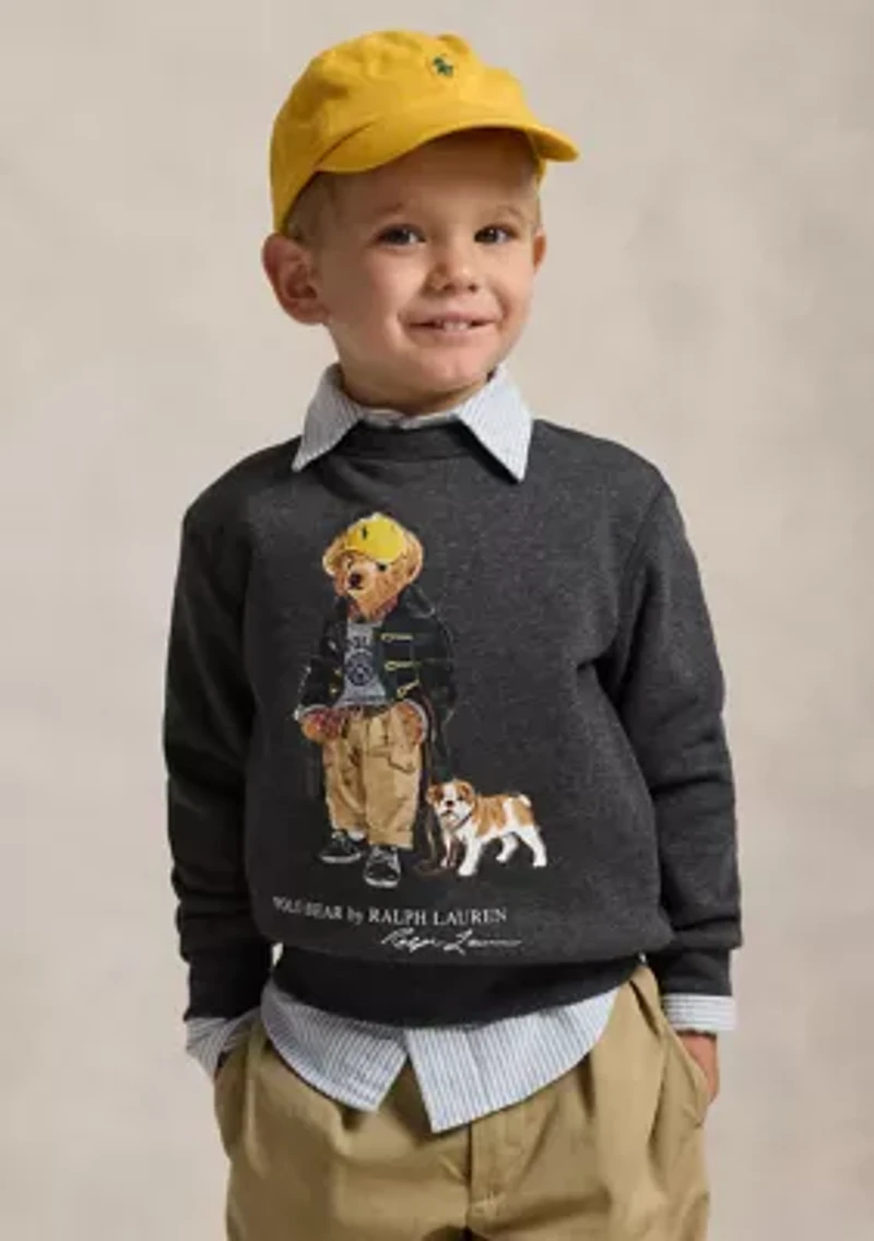 Boys - Polo Bear Heathered Fleece Sweatshirt