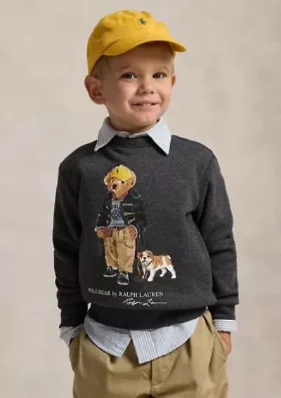 Boys - Polo Bear Heathered Fleece Sweatshirt