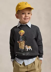 Boys - Polo Bear Heathered Fleece Sweatshirt