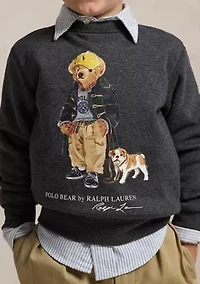 Boys - Polo Bear Heathered Fleece Sweatshirt