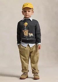 Boys - Polo Bear Heathered Fleece Sweatshirt