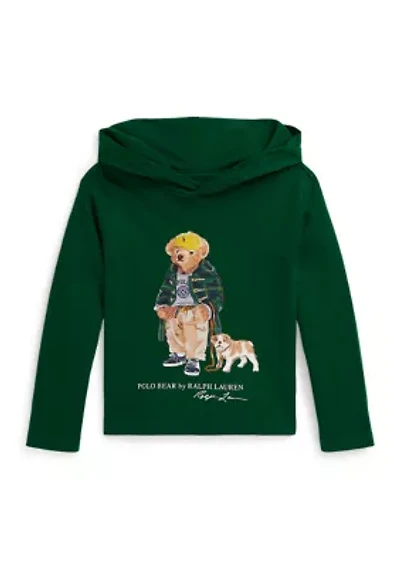 Boys 2-7 Polo Bear Cotton Hooded T-Shirt