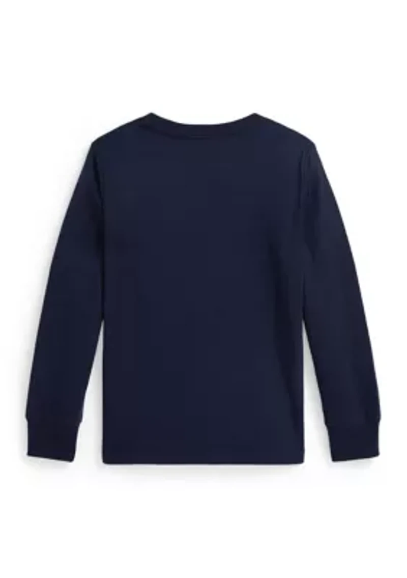 Boys 2-7 Polo Bear Cotton Long Sleeve T-Shirt