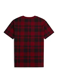 Boys 2-7 Plaid Polo Bear Cotton Tee