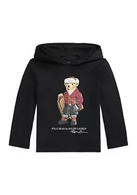 Boys 2-7 Polo Bear Cotton Hooded Tee