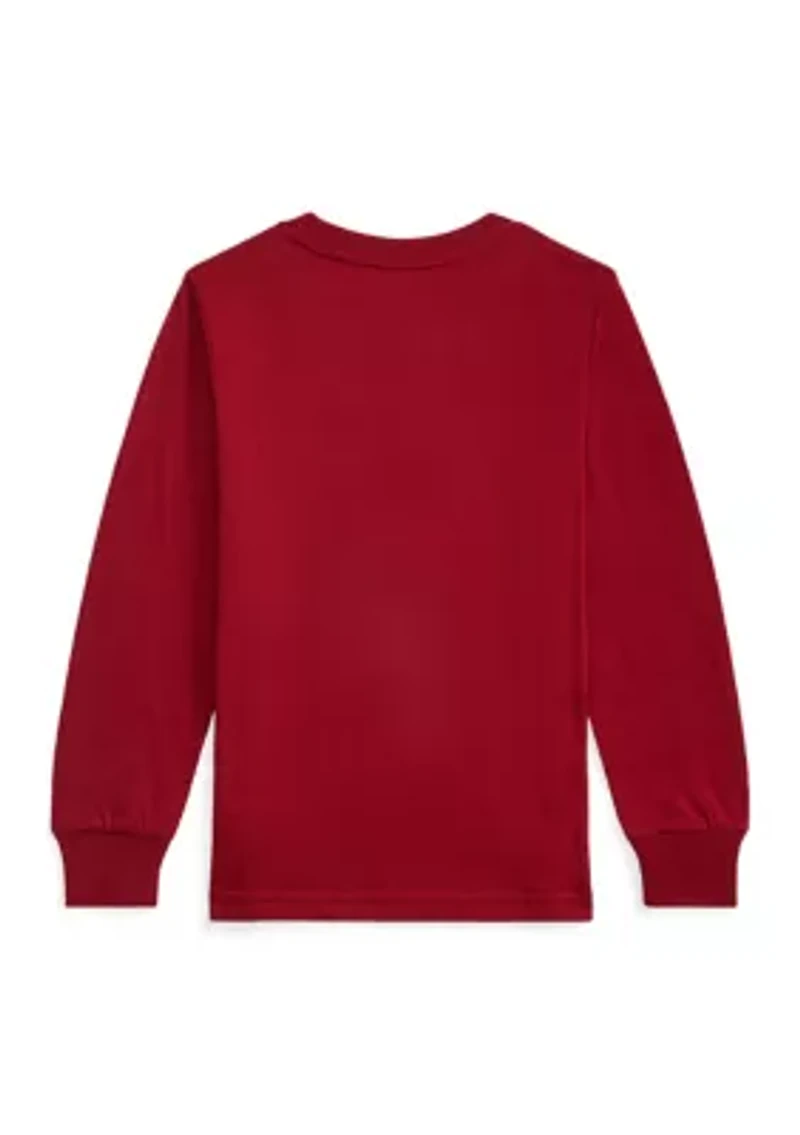 Boys 2-7 Polo Bear Cotton Long-Sleeve Tee