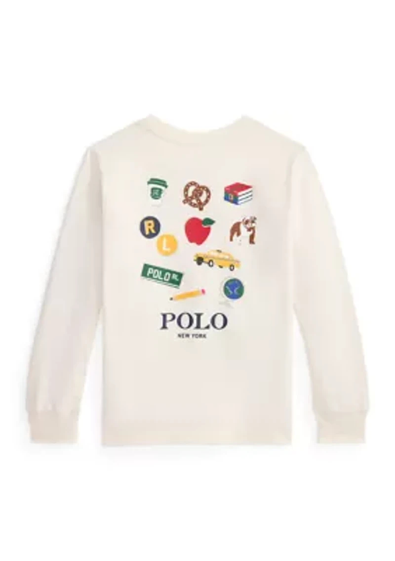 Boys - Cotton Long-Sleeve Graphic Tee