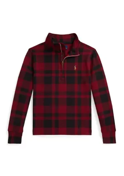 Boys 2-7 Plaid Cotton Interlock Pullover