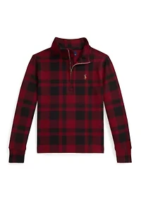 Boys 2-7 Plaid Cotton Interlock Pullover
