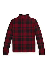 Boys 2-7 Plaid Cotton Interlock Pullover