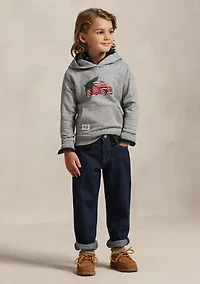 Boys 2-7 Truck-Print Fleece Hoodie