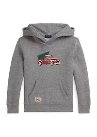 Boys 2-7 Truck-Print Fleece Hoodie