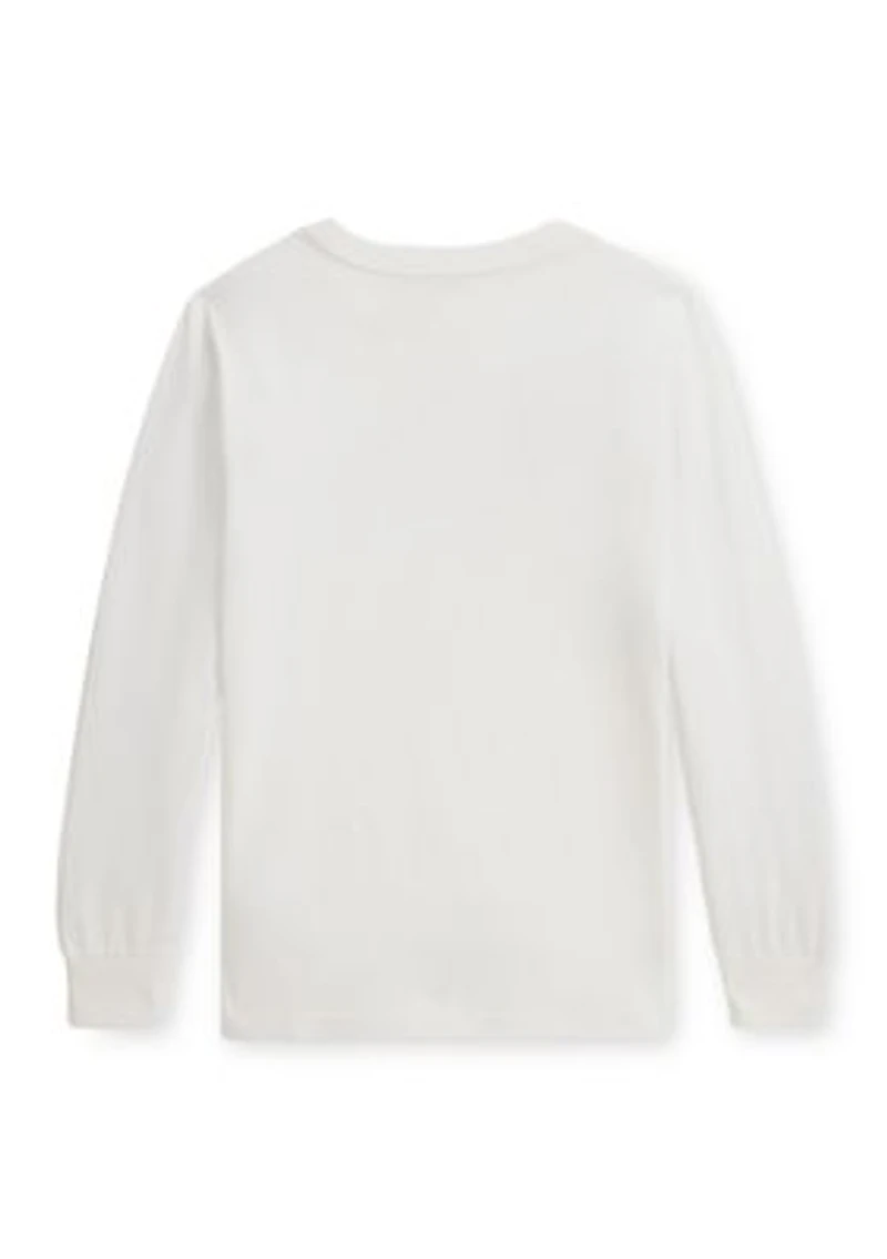 Boys - Truck-Print Cotton Long-Sleeve Tee