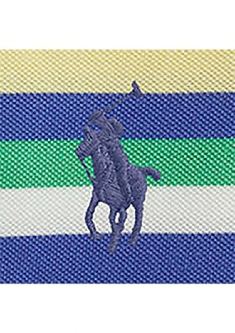 Boys 2-7 Striped Cotton Mesh Polo Shirt