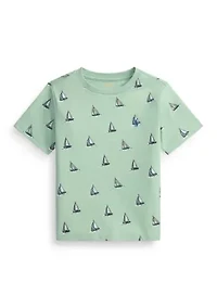 Boys 2-7 Sailboat Print Cotton Jersey T-Shirt
