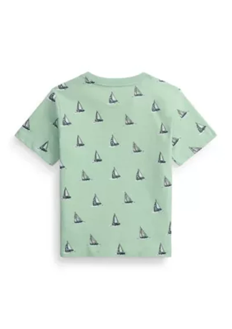 Boys 2-7 Sailboat Print Cotton Jersey T-Shirt