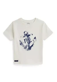 Boys 2-7 Anchor-Print Cotton Jersey Tee