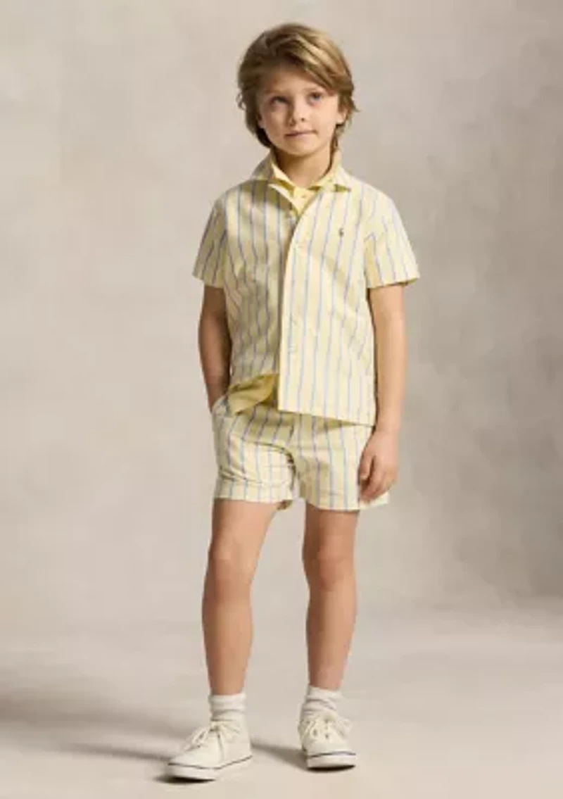 Boys 2-7 Striped French Terry Shorts
