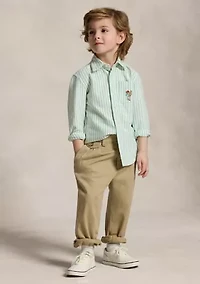 Boys 2-7 Polo Bear Cotton Oxford Shirt
