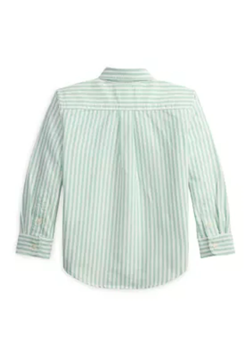 Boys 2-7 Polo Bear Cotton Oxford Shirt