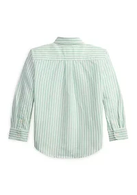 Boys 2-7 Polo Bear Cotton Oxford Shirt