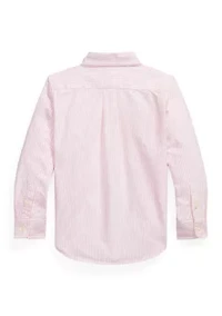 Boys 2-7 Striped Cotton Oxford Shirt