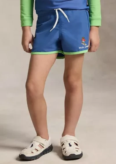 Boys 2-7 Polo Bear Swim Trunks