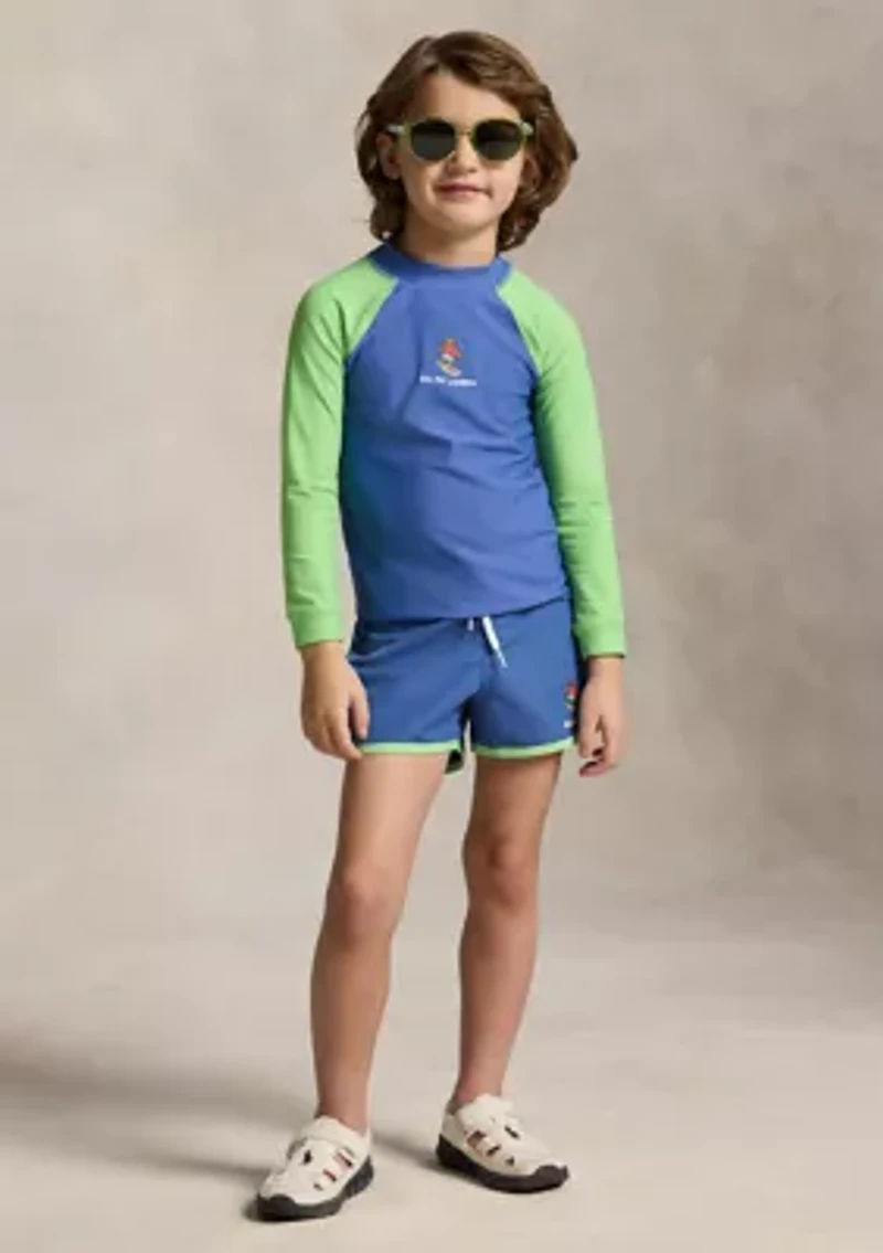 Boys 2-7 Polo Bear Swim Trunks