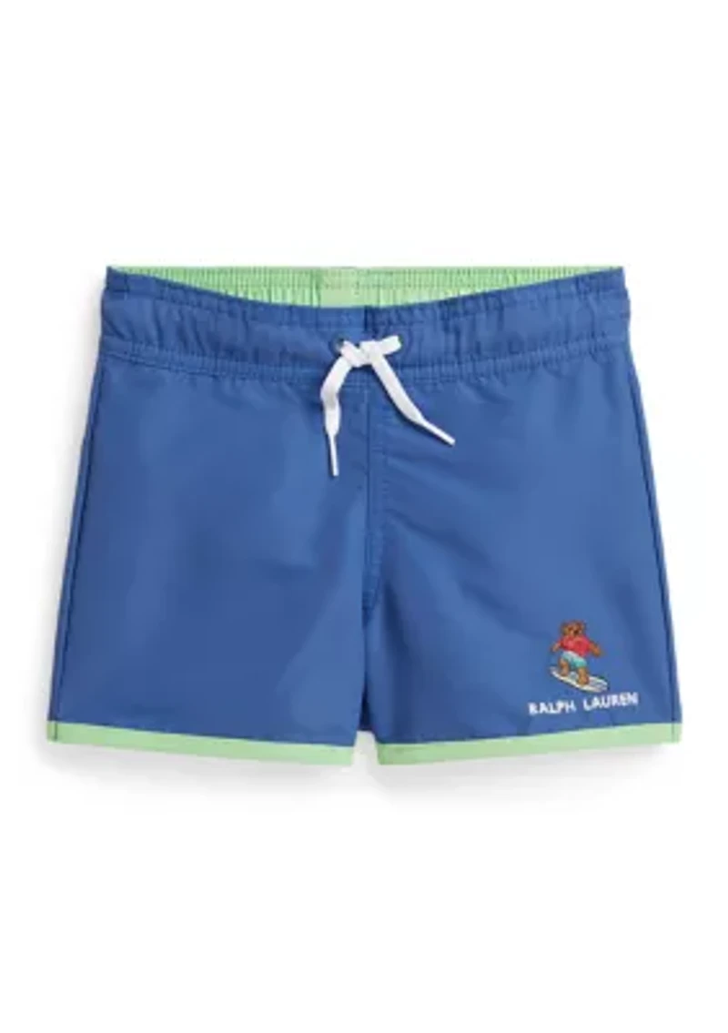 Boys 2-7 Polo Bear Swim Trunks