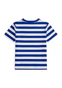 Boys 4-7 Crest Striped Cotton T-Shirt