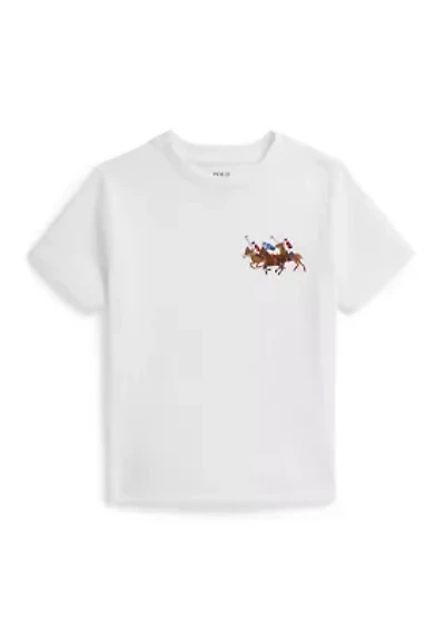 Boys - Triple-Pony Cotton Jersey T-Shirt