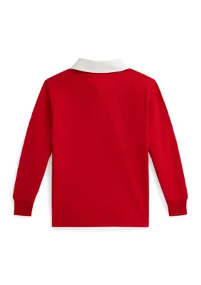 Boys 2-7 Triple-Pony Cotton Rugby Shirt
